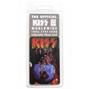 Vintage Sealed KISS Band OFFICIAL WORLDWIDE 1996-1997 TOUR PHONE CARD